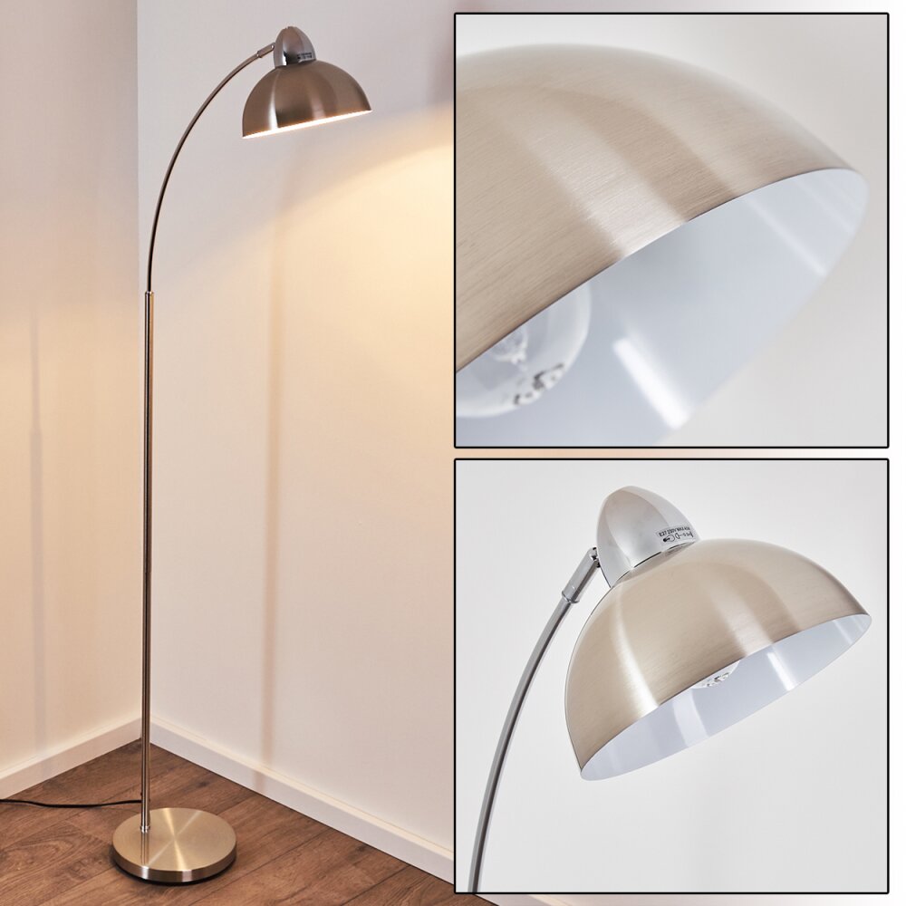 Lampadaire Poitou Nickel mat, 1 lumière main product photo