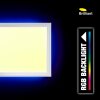 Panneau Brilliant Alissa LED Argenté, 1 lumière, Télécommandes, Changeur de couleurs