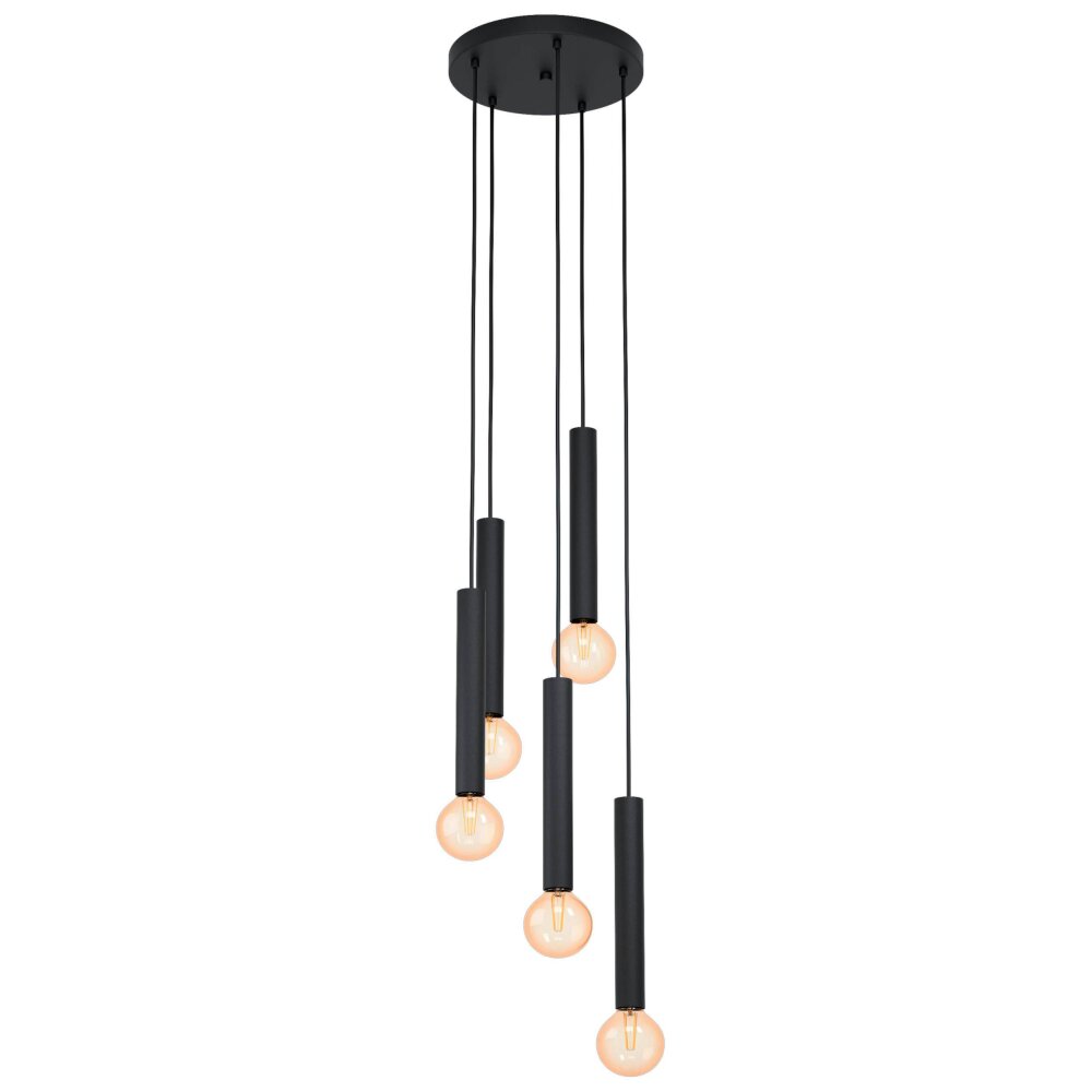 Suspension Eglo CORTENOVA Noir, 5 lumières main product photo