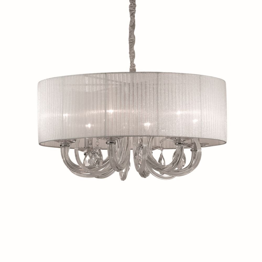 Suspension Ideal Lux SWAN Chrome, 6 lumières main product photo
