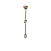 Suspension Trio Leuchten CORD Brun, Laiton, 1 lumière