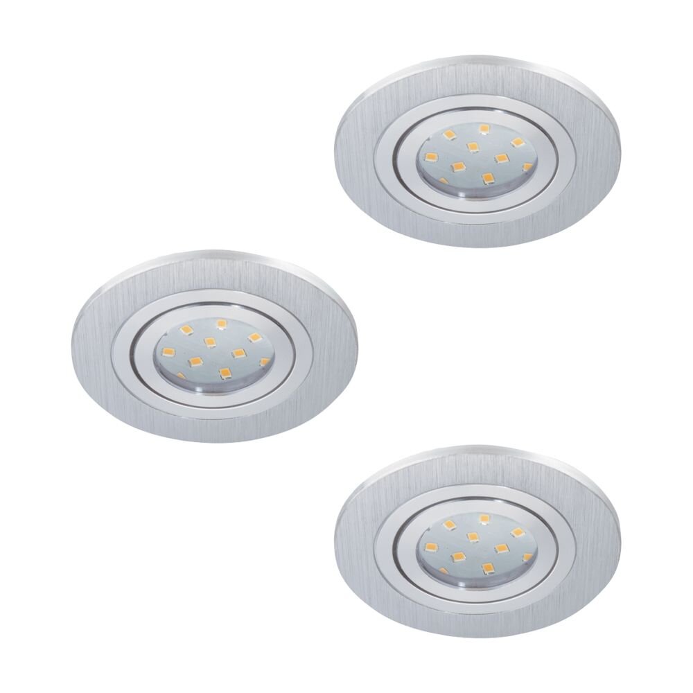 Spot encastrable Eglo AREITIO LED Aluminium, 3 lumières main product photo