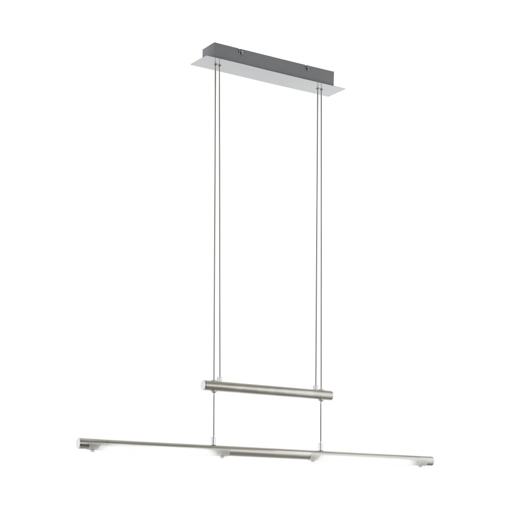 Suspension Eglo FLAGRANERA LED Nickel mat, 2 lumières main product photo