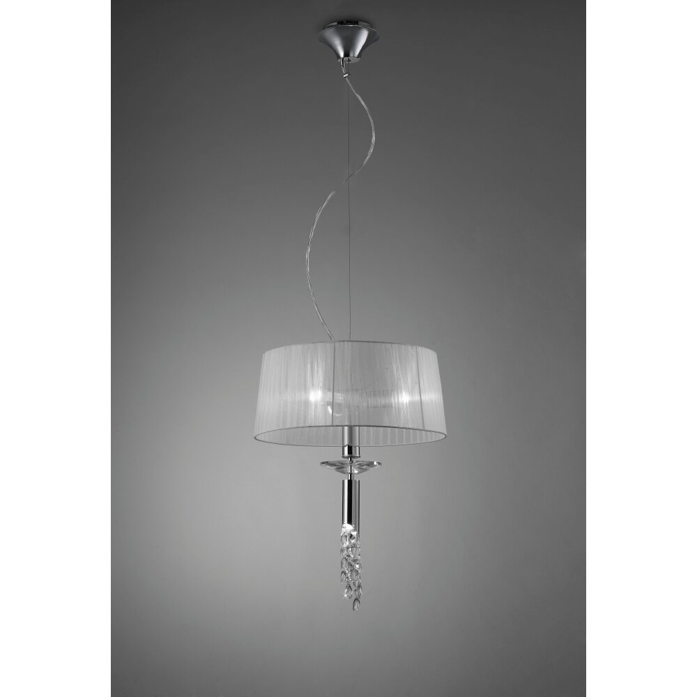 Suspension Mantra TIFFANY Chrome, 3 lumières main product photo