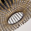 Plafonnier Oravi Noir doré, 1 lumière