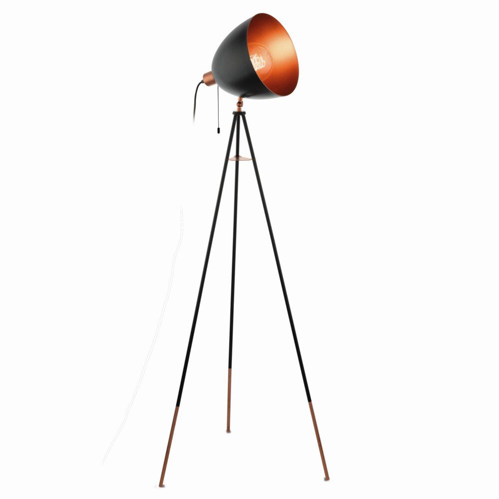 Lampadaire Eglo CHESTER Cuivre, Noir, 1 lumière main product photo