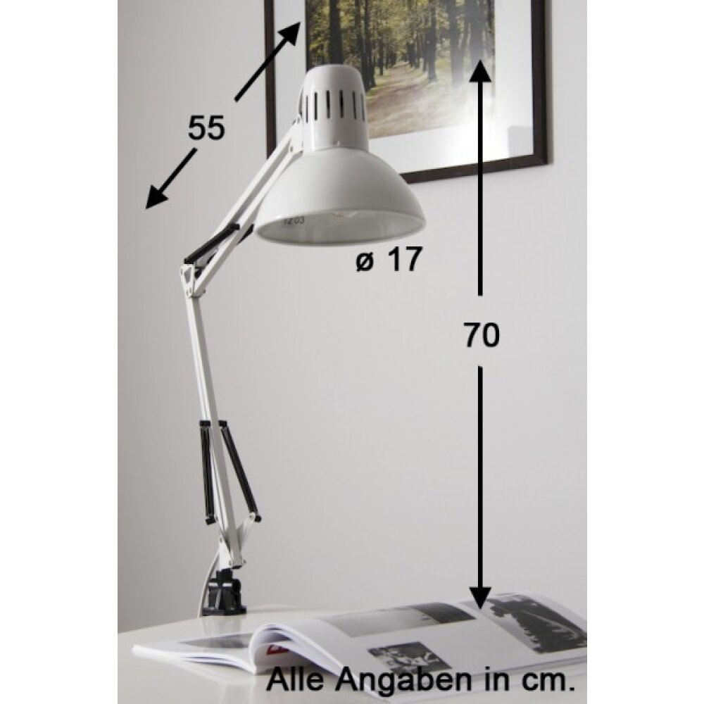 Lampe à pince Brilliant Hobby Blanc 10802/05-DO1