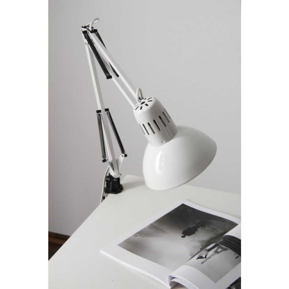 Lampe pince Desk Partners, blanc