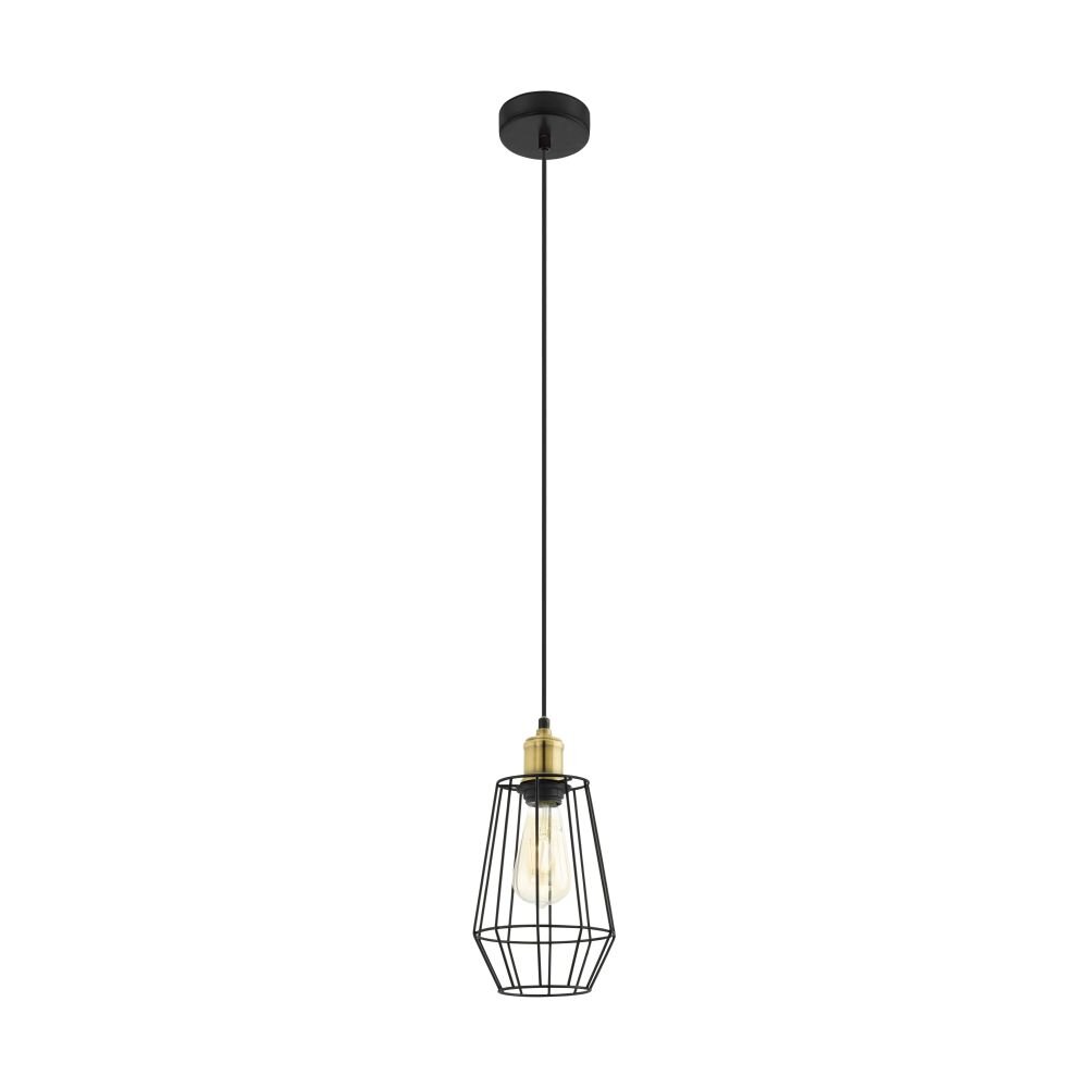 Suspension Eglo DENHAM Bruni, Noir, 1 lumière main product photo