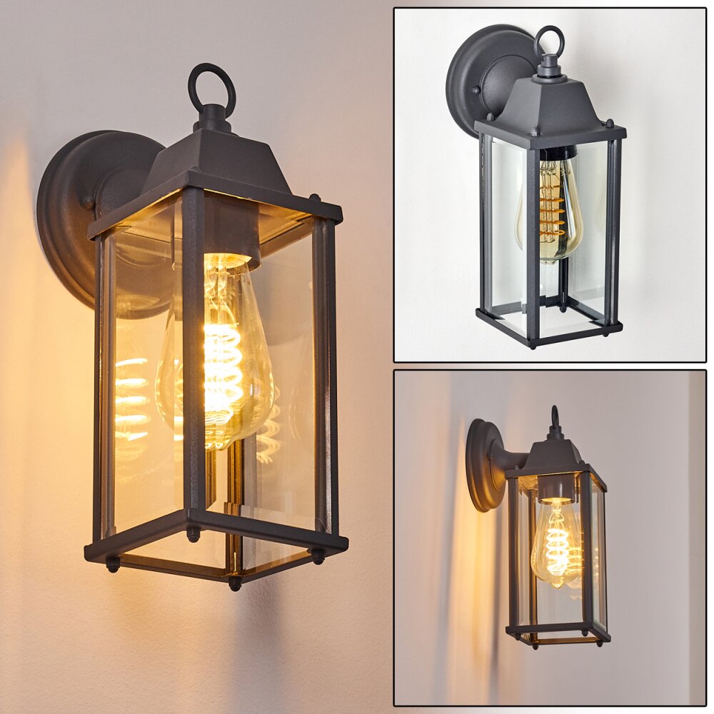 Applique murale d'extérieur Hialeah Anthracite, 1 lumière main product photo