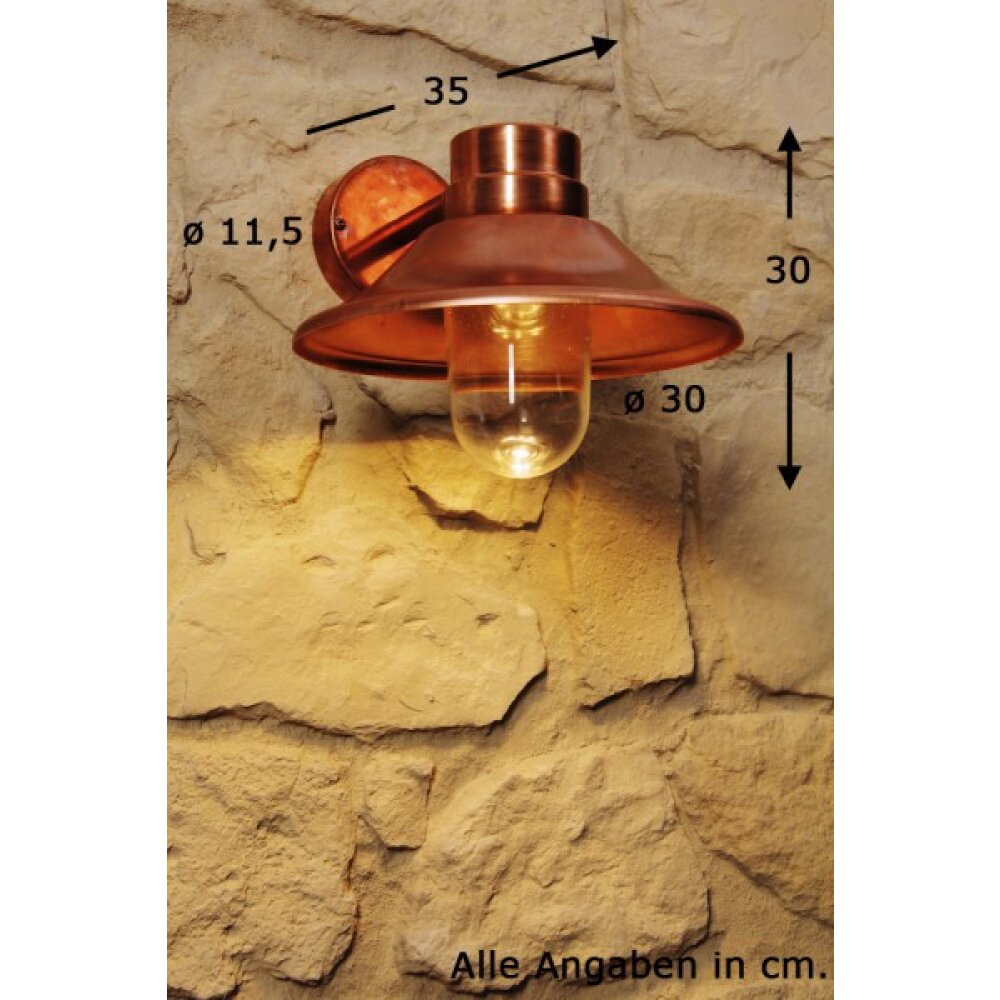 Applique murale d'extérieur Konstsmide LED Cuivre, 1 lumière main product photo