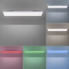 Plafonnier Paul Neuhaus Q-FLAG LED Blanc, 1 lumière, Télécommandes, Changeur de couleurs