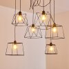 Suspension Havel Noir, 6 lumières