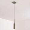 Suspension Zuoz Nickel mat, 1 lumière