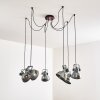 Suspension Hora Argenté, 6 lumières