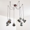 Suspension Hora Argenté, 6 lumières