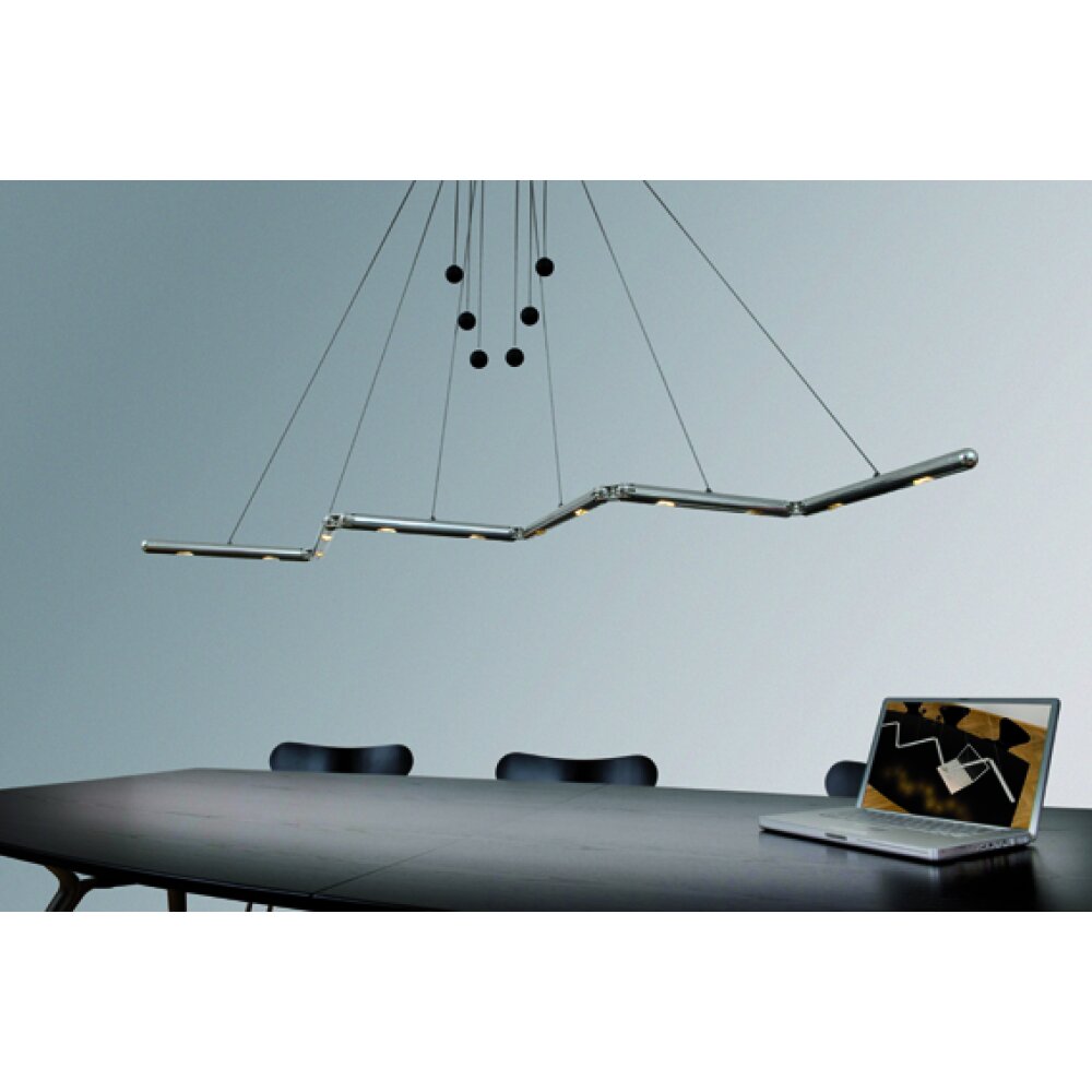 Suspension Basis-Leuchten GENUA LED Aluminium, 6 lumières main product photo