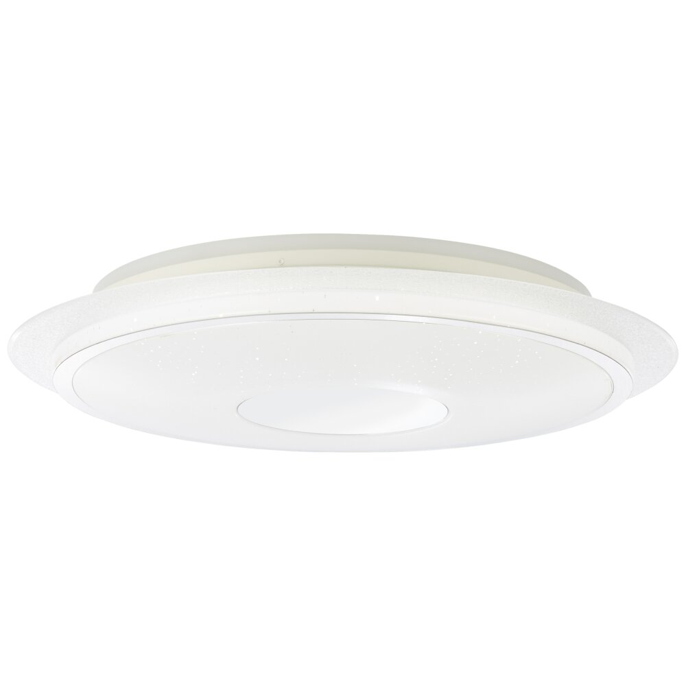 Plafonnier Brilliant Viktor LED Argenté, Blanc, 1 lumière, Télécommandes, Changeur de couleurs main product photo