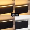 Applique murale Obion LED Noir, 2 lumières