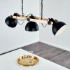 Suspension Chetco Bois clair, Noir, 3 lumières