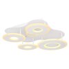 Plafonnier Globo FLAVETTO LED Blanc, 1 lumière, Télécommandes